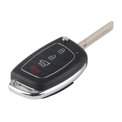4-Button Flip Key Shell for Santa Fe ix45 2013-2014 Key Case Replacement