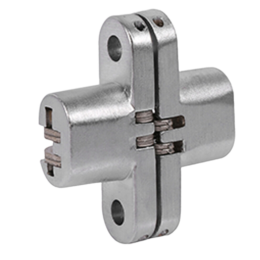 Zinc Alloy 180 Degree Invisible Folding Door Hinges Cross Hidden 43.7Mm 4911393068293