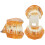 Educational Dental Teeth Model 1pc Orange Removable Use for Teaching and Study 10