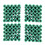 Mounting screws green 6 mm non-slip plastic dowel 100 pieces 3