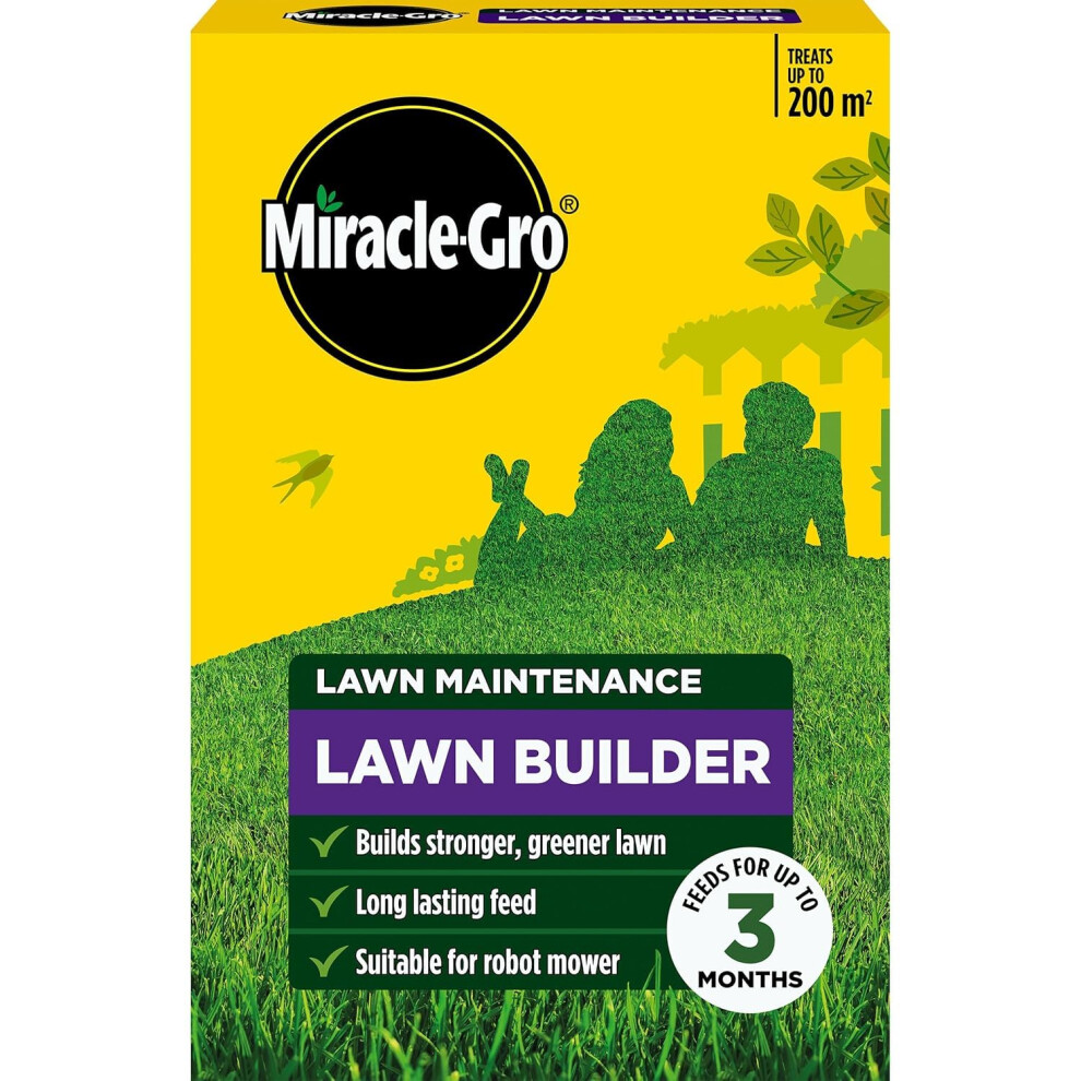Miracle-Gro Lawn Builder 200M² | Premium Fast Lawn Food Green