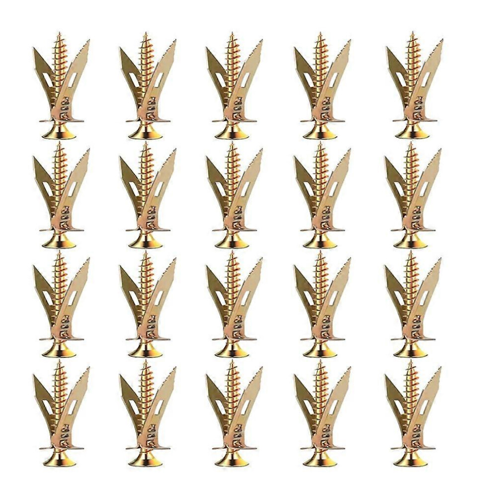 100Pcs Self Drilling Drywall Anchors With Screws Upgraded Zinc Plated Steel Hollow Wall Anchors(0.47X1.57inch)And Screws 6935161842623