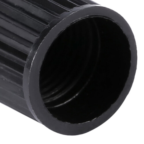 100Pcs Black Plastic Bike Tyre Valve Caps 2