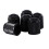 100Pcs Black Plastic Valve Caps For Cars 18