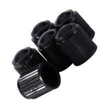 Black Motorcycle Valve Stem Caps 100 Pack