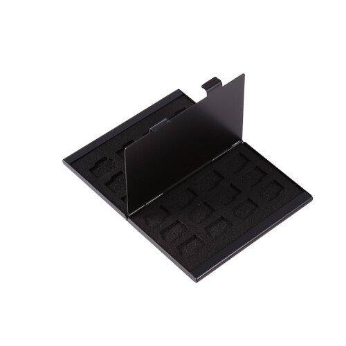 Aluminium 24TF Card Holder Black, 2-Layer, Compact & Durable 2