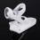 2-Angle Aluminum Flag Pole Wall Mount Bracket White, 9.5cm, 4.3" 6