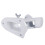 2-Angle Aluminum Flag Pole Wall Mount Bracket White, 9.5cm, 4.3" 7