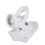 2-Angle Aluminum Flag Pole Wall Mount Bracket White, 9.5cm, 4.3" 9