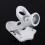 2-Angle Aluminum Flag Pole Wall Mount Bracket White, 9.5cm, 4.3" 10