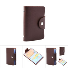 Brown PU Leather Multi-Card Case