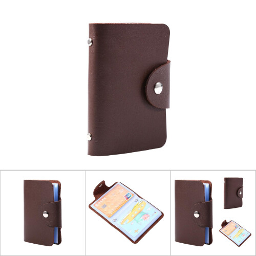 Brown PU Leather Multi-Card Case