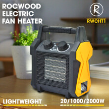2000W Electric Heater Ceramic RocwooD 2KW 230v PTC Heating Fan 3 Heat Settings