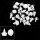 100 Pcs Interior Door Card Trim Panel Retainer Clips Fastener Boot Clamp Lining 51411973500 for -BMW E36 E46 E39 E36 5
