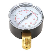 50mm Metal Water Pressure Gauge, 0~60psi/4bar, 1/4" NPT