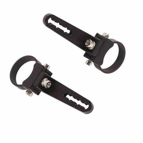1.75" Aluminum LED Light Bar Mount Bracket Clamps Pair Black 2