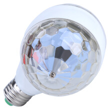 E27 RGB 2‑Arm Rotary LED Bühnenlichtbirne 6W, 120mm