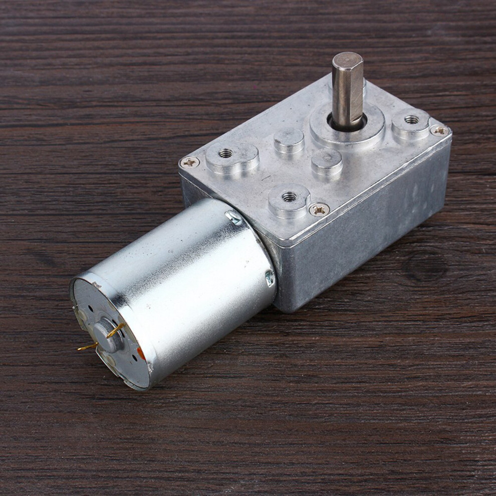 Reversible 12V Worm Gear Motor High Torque 62Rpm For Diy Projects & Automation 8201393072779