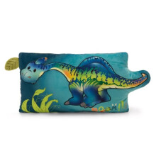 Cuscino in peluche - NICI - Snackilus - Dinosauro stampato - Elementi 3D - Imbottitura in RPET riciclato
