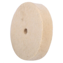 100x25mm Beige Wool Buffing Disc for Metal & Glass Soft Felt Polisher Wheel
