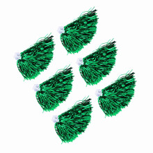 Green Lightweight Cheerleading Pom Poms for Sports Events & Dance