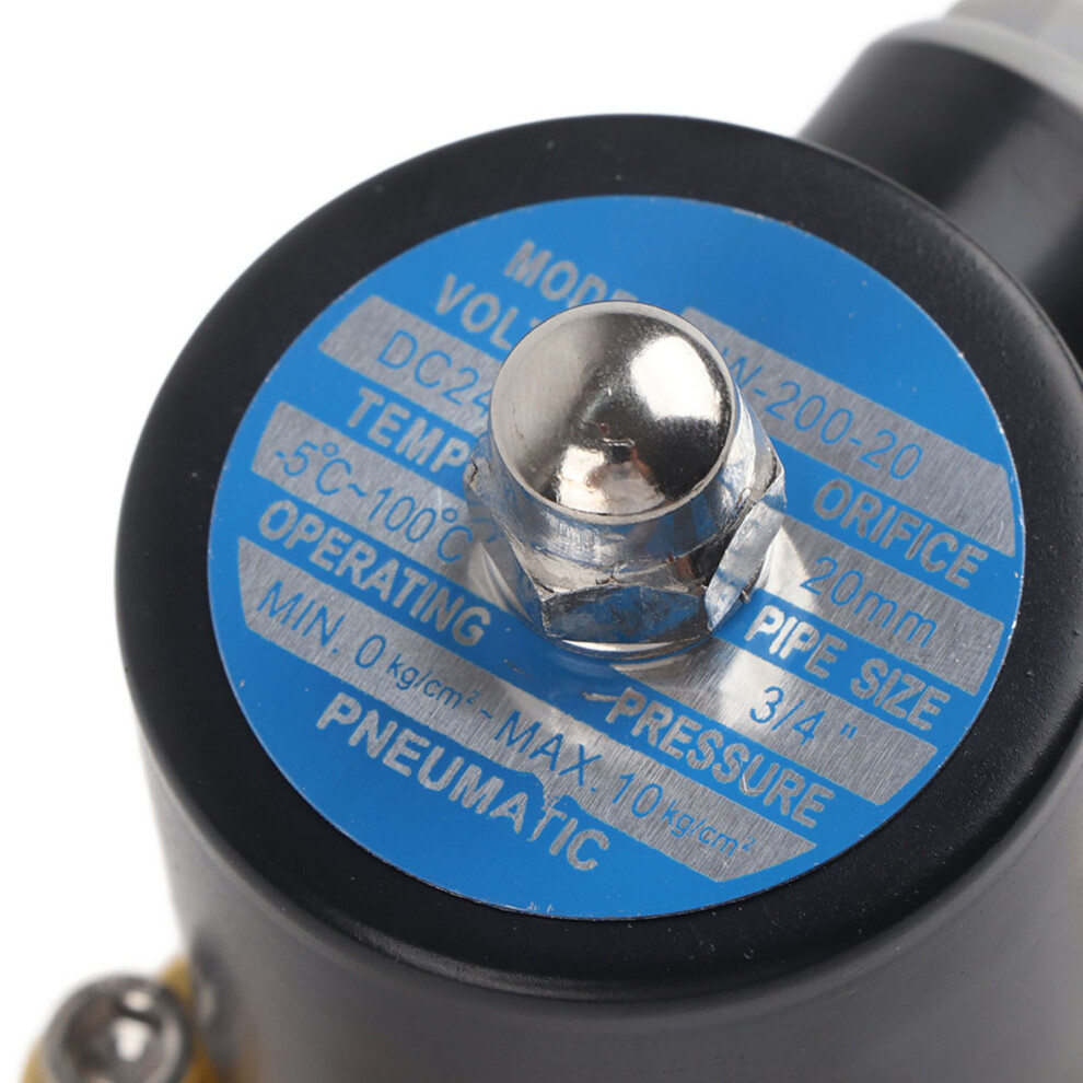 Dc24v 3/4" Brass Normally Close Solenoid Valve For Water Gas Oil 4991393073916