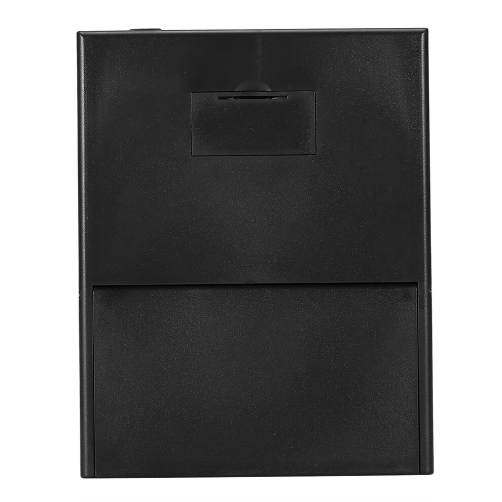 Tri-Sided Foldable Makeup Mirror with 8 LED Brightness, Black
