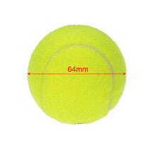 10pcs Tennis Training Balls - Durable Rubber, 6.5cm, High Resilience