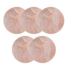 Round Coasters Hitzebeständige Untersetzer rutschfeste Schutzmatte für den Esstisch Küche Kaffee Tee Hot Drink Untersetzer C