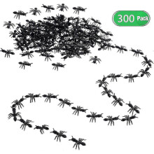 300 Stücke: Falsche Ameisen, Streiche, Plastik, schwarze Ameisenkäfer, Witzspielzeug, realistische Insekten für Halloween-Party, Geschenke,