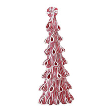 Desktop-Miniatur-Weihnachtsbaum-Mittelstück Zuckerstangen-Dekoration Decke leuchtend farbig realistische Tischdekoration