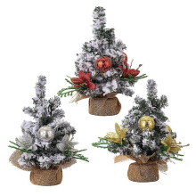 3-Pack künstliche Mini-Weihnachtsbaum-Tischdekoration mit kleinen Kiefern-Weihnachtsbaumdekorationen DIY Weihnachtsdekorationen im Innenraum