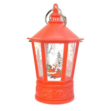 Beleuchtete Weihnachtsdeko-Batterie enthält klare LED-Lichter, hängende Laterne, Weihnachtsbaum-Pendel, Roman-Requisiten, Licht für Weihnach