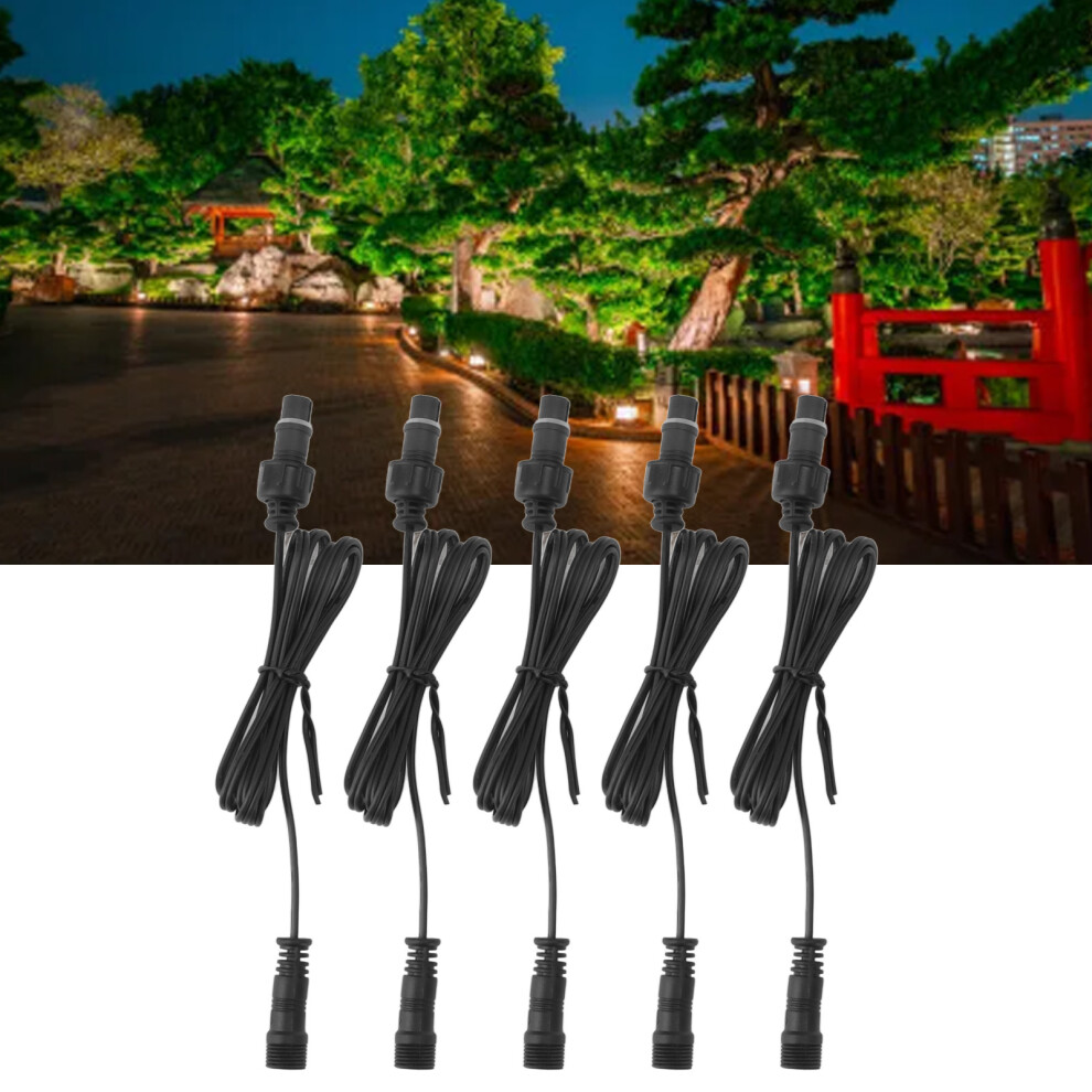 Outdoor Deck Light Extension Cord 3.3Ft Ip67 Waterproof Male Female Connectors 8191393074982