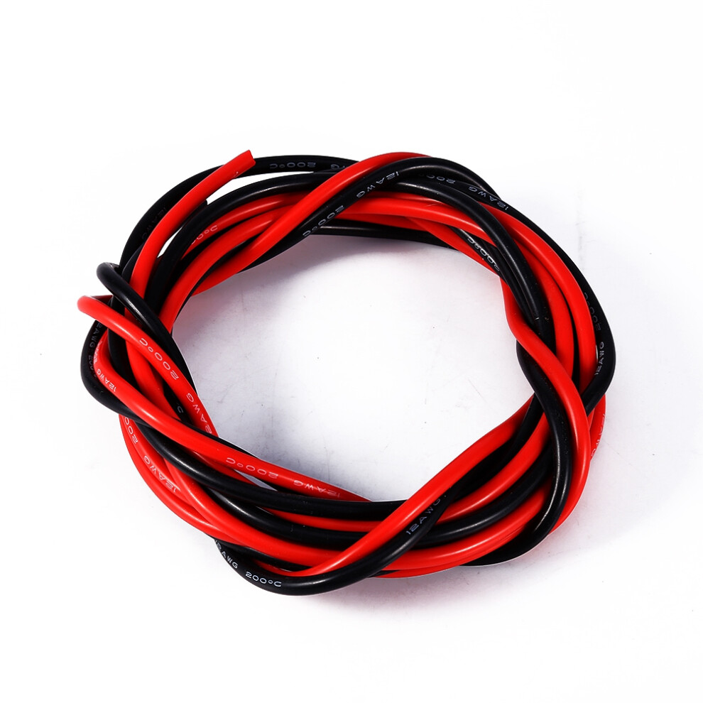 12Awg 5M Silicone Copper Wire & For Rc & Motors Black/Red 5041393074952