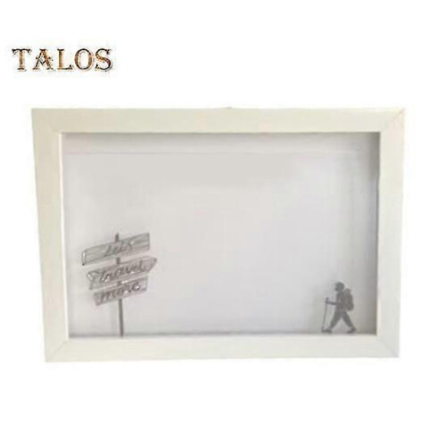 Rustic Shadow Box Picture Frame Memory Preservation Personalized Adventure Box Wood Acrylic Desktop Display