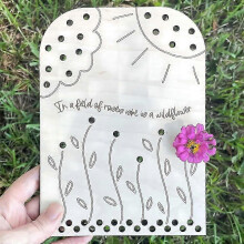 Blumen- und Blattsammlerbretter, handgepflückte Holz-Blumendekorationstafel, DIY-Hausdekorations-Blumenhalter, Geschenk für Blumenliebhaber