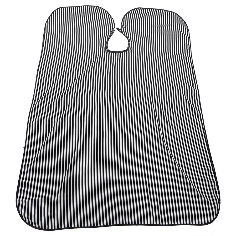 Striped Adult Haircut Cape Salon Gown