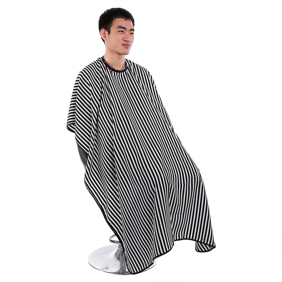 Dark Striped Barber Apron For Adults