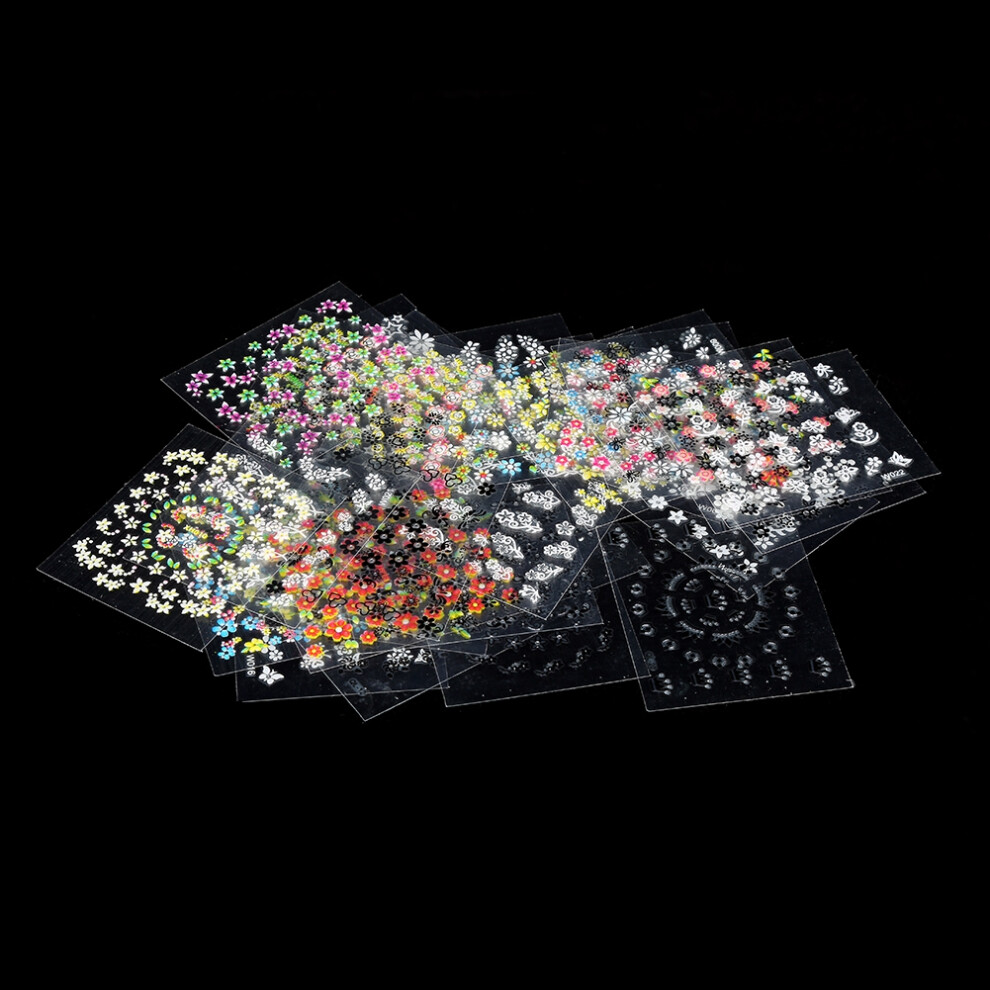 30-Pack Mixed Nail Decals Set