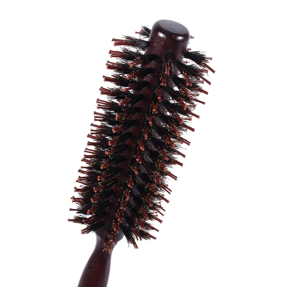 Radial Round Comb with Wooden Handle - Anti Static Curly Hair Hairdressing Tool
