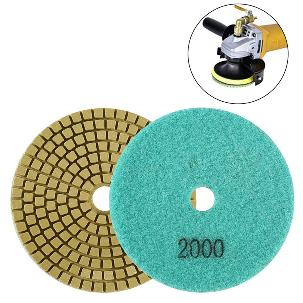 100Mm 4" Wet Diamond Grinding & Polishing Disc For Marble & Granite 3061393157549