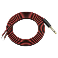 1/4 TS an den Lautsprecher ohne Leitung, Audiokabel an 6,35mm männlicher Mono-Adapter als Ersatz für einen offenen, goldbeschichteten OFC Hi
