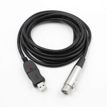 USB-Männchen-zu-XLR-Weibchen-Mikrofon USB-MIC-Linkkabel Neu