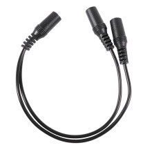Cable de audio estéreo hembra de 3,5 mm de 3,5 mm hembra a doble jack Cable de audio estéreo negro