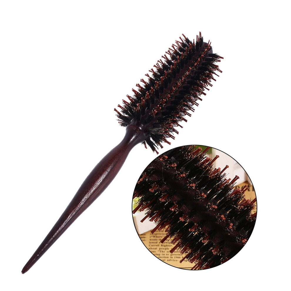 Natural Bristle Round Hair Brush