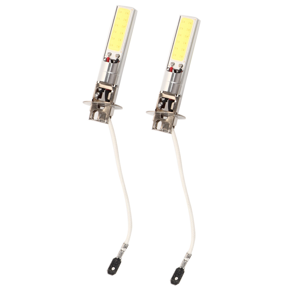 2Pcs H3 Cob Led Fog Bulb 6000K Xenon 12V 10W Light/White 4611393078765