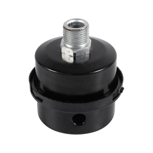 Metal Air Compressor Intake Filter Muffler 3/8" 16MM Thread Quiet Silencer