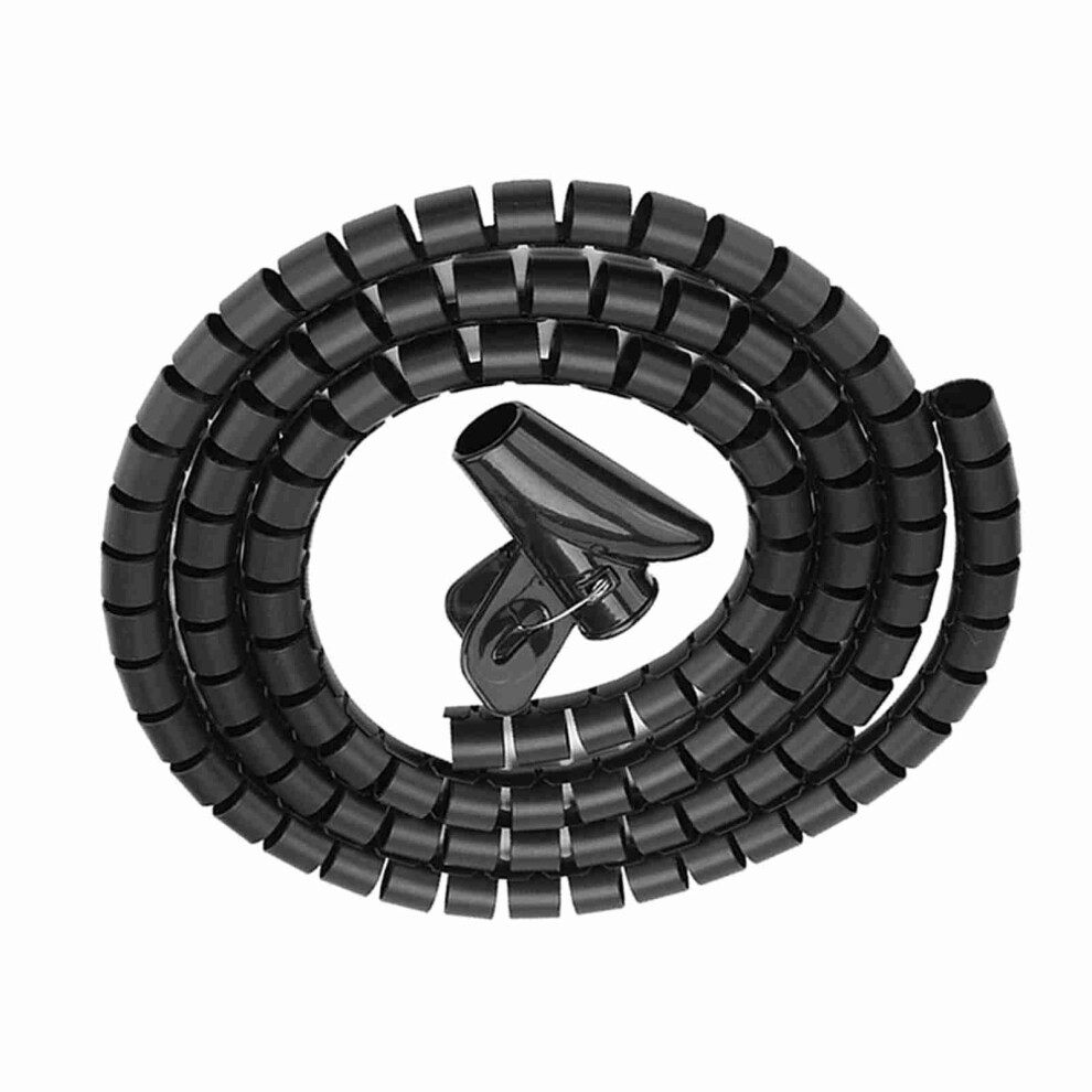 Cable Management Spiral Tube 1.5M X 16Mm Black Flexible Wire Wrap Protector 3511393080212