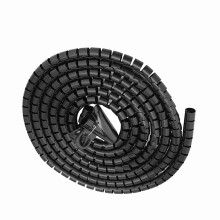Cable Protector Spiral Tube Black 3.0m x 16mm Flexible Wire Organizer & Wrap